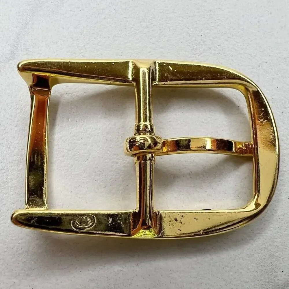 Vintage Gold Tone Simple Basic Belt Buckle for up to 1 Inch Belt